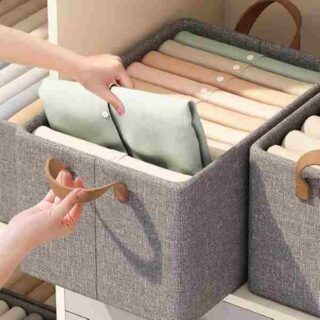 Fabric Storage Cubes Organizer With Handle