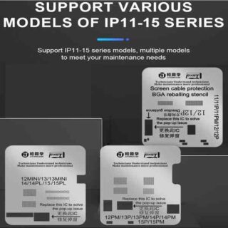 Iphone Stencil IP11-15 Series 3 Pis  Set