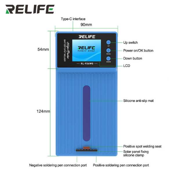 RELIFE RL-936WG High power battery spot welding machine 650A - Image 2
