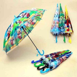 Multicolor Cartoon Print Umbrella
