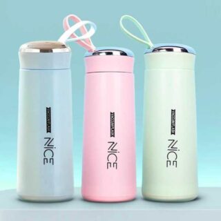 premium nice glass water bottle 400ml