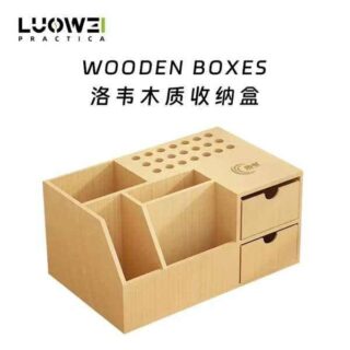 LUOWEI Multifunctional Wooden Storage Box