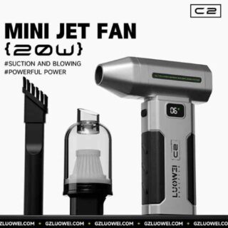 Luowei C2 Portable Rechargeable Clean Dust Mini Jet Fan