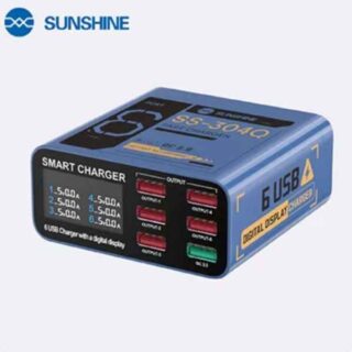 Sunshine SS-304Q Blue 6 Port Usb Charger