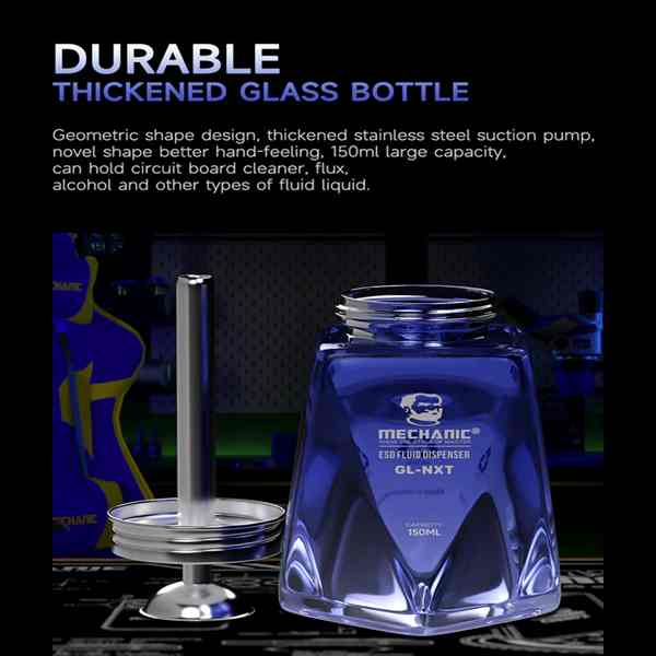 Mechanic GL-NXT Glass Alcohol Bottle - Image 3