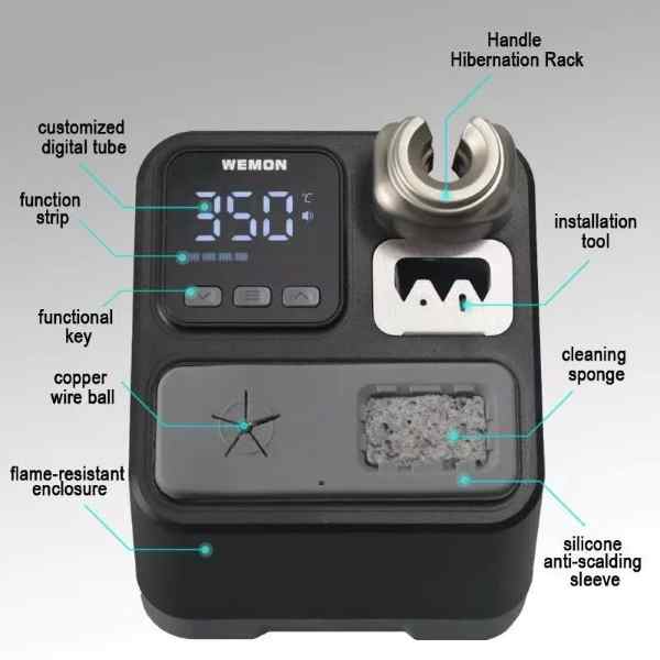 Wemon K21A soldering set soldering station solder T210 C210 - Image 6