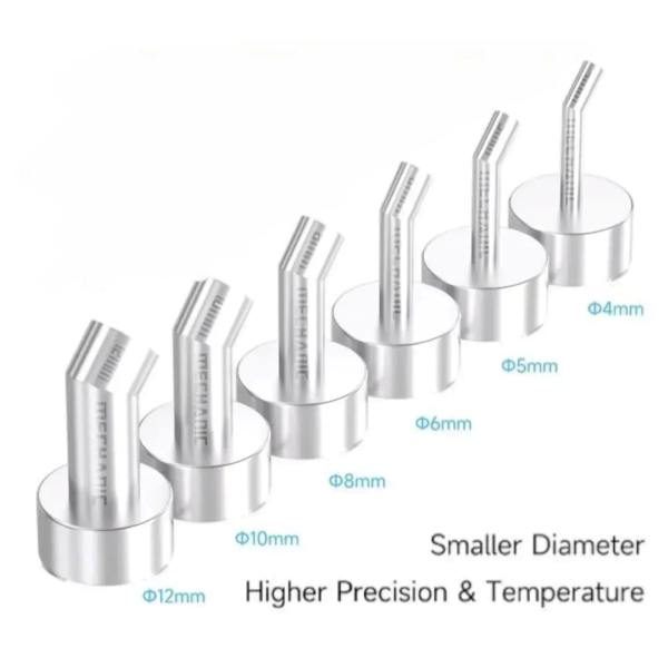 Mechanic 861 Series 6 in 1 Curved Hot Air Gun Nozzles - Image 2