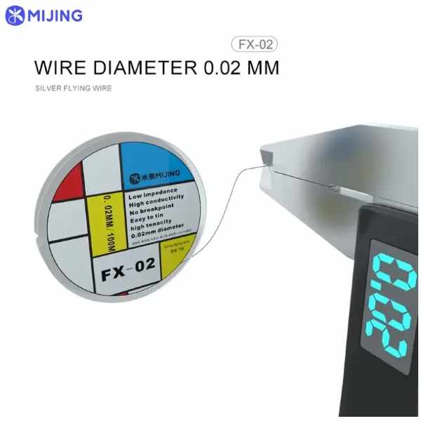 MiJing FX-02 Silver Flying Wire 0.02mm/100M - Image 4