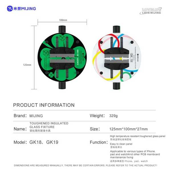 MIJING GK-19 Toughened Insulated Glass Fixture IC/Board Holder - Image 2