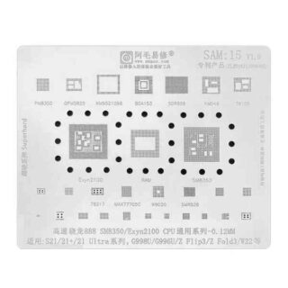 Amaoe SAM-15 Stencil for S21/s21+/s21ultra/flip3/flip3 Z/fold3