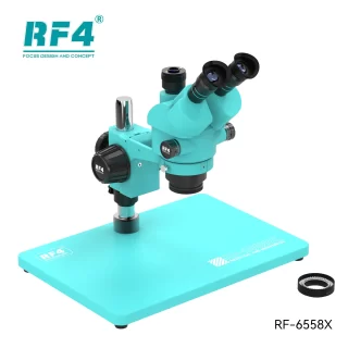 RF4 Latest RF-6558X Trinocular Stereo Microscope 6.5x-58x magnification Super-large