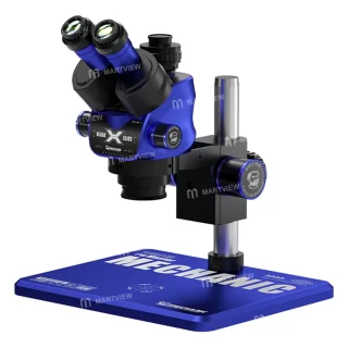 Mechanic 6558 Elite-B11 6.5X-58X Industrial Trinocular Stereo Microscope with Large Base