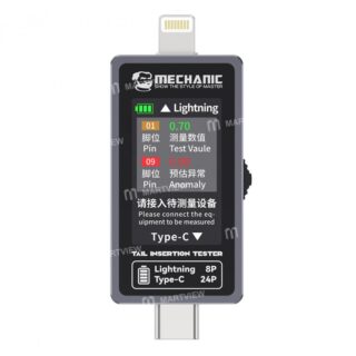 Mechanic T-824 Type-C to Lightning High Precision Digital Display Tail Insertion Tester
