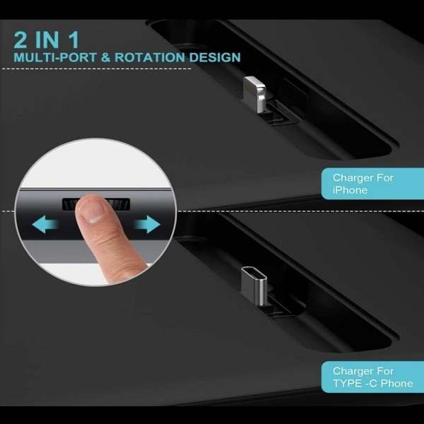 YM-UD17 15w 4 in 1 Mobile Wireless Charger - Image 3