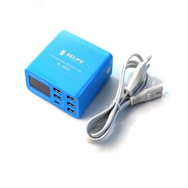 RELIFE RL-304P Smart 6-port digital display lightning charger - Image 2