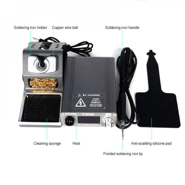 GVM T210 Digital Display Adjustable Soldering Station 2S Melting Tin - Image 4