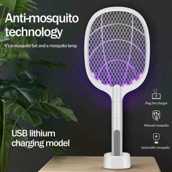 2-IN-1 Rechargeable Electric Swatter & Night Mosquito killing lamp - Image 7