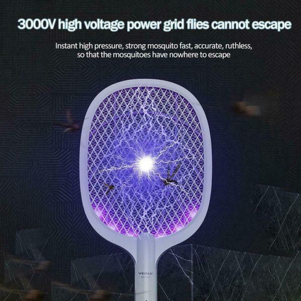 2-IN-1 Rechargeable Electric Swatter & Night Mosquito killing lamp - Image 2