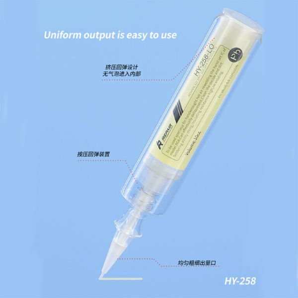 MiJing HY258 Solder Paste Flux Vacuum Tube Paste 10CC - Image 2