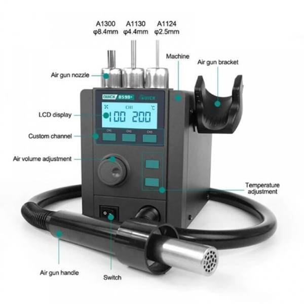 Quick 859D+ Lead Free Hot Air Station - Image 5