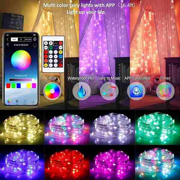 Multi Color Fairy Lights With App (10 meter) - Image 2