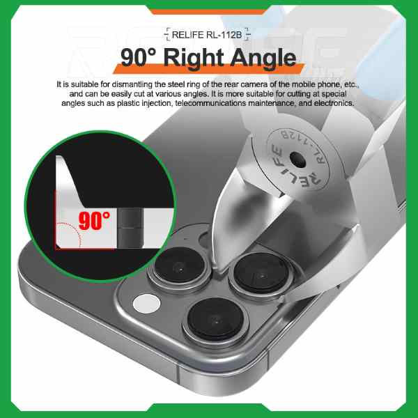 Relife RL112B 90° Right Angle Flat Cutting pliers - Image 3