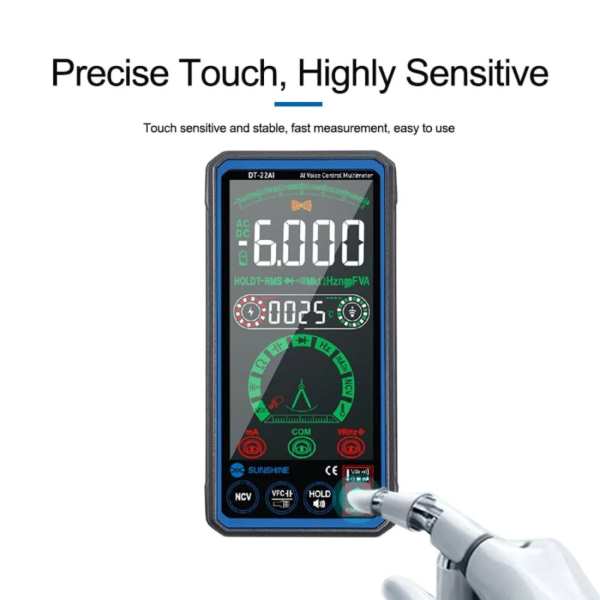 Sunshine DT-22AI Automatic Recognition True RMS Smart Voice Control Multimeter - Image 2