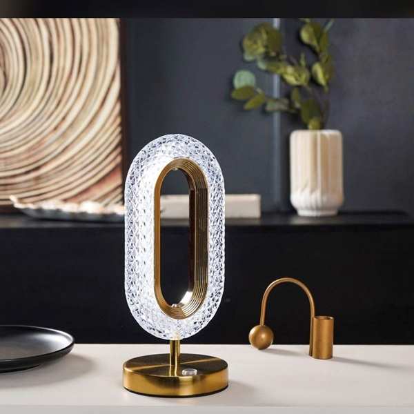 Crystal Table Lamp USB Rechargeable