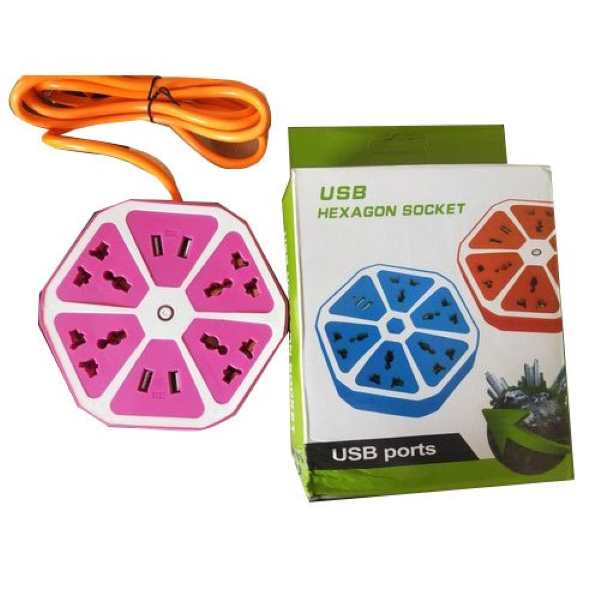 ABS Plastic USB Hexagon Socket