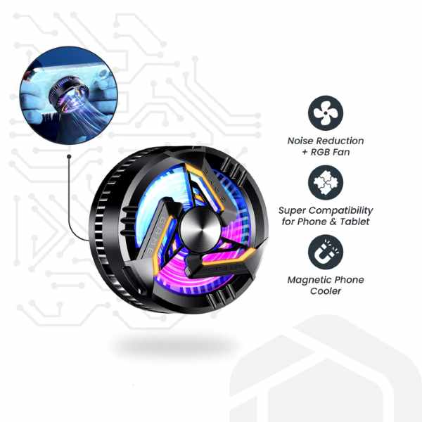GT28 Magnetic Fan Cooler Mobile Phone Cooling Android Iphone