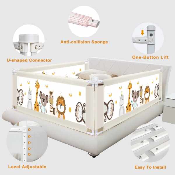 Bed Rail Guard for Baby/Kids Safety - Image 4