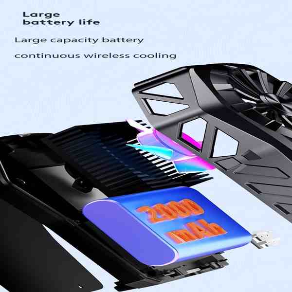 Rechargeable Battery Semiconductor Mobile Radiator Cooling Fan - Image 4