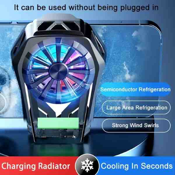 Rechargeable Battery Semiconductor Mobile Radiator Cooling Fan - Image 3