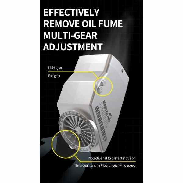 Mechanic Wind flow Powerful Microscope Fume Smoking Fan - Image 6
