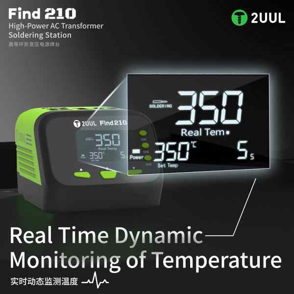 2UUL FIND210 High-Power AC Transformer Soldering Station - Image 6