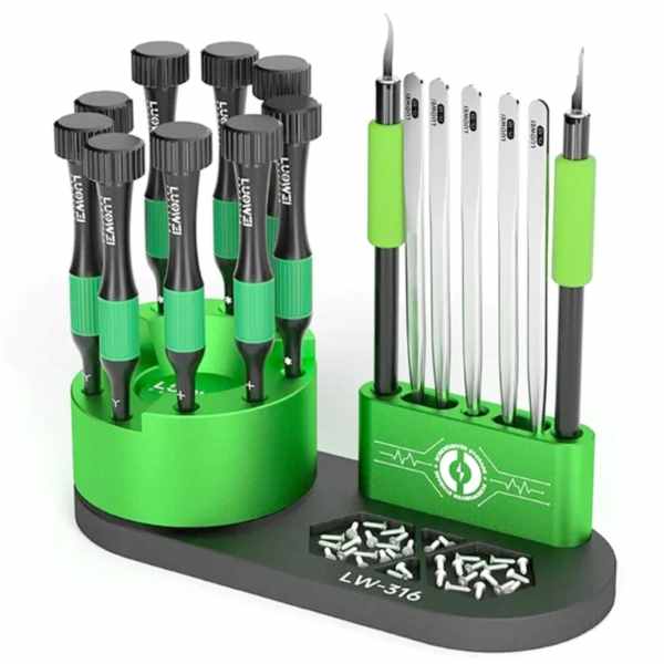 Luowei LW-316 360° Rotating Storage Rack for Screwdriver Tweezers Storage - Image 4