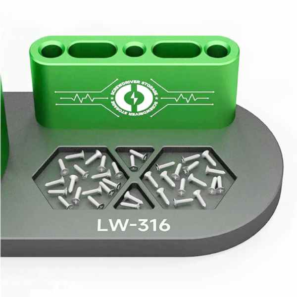 Luowei LW-316 360° Rotating Storage Rack for Screwdriver Tweezers Storage - Image 2