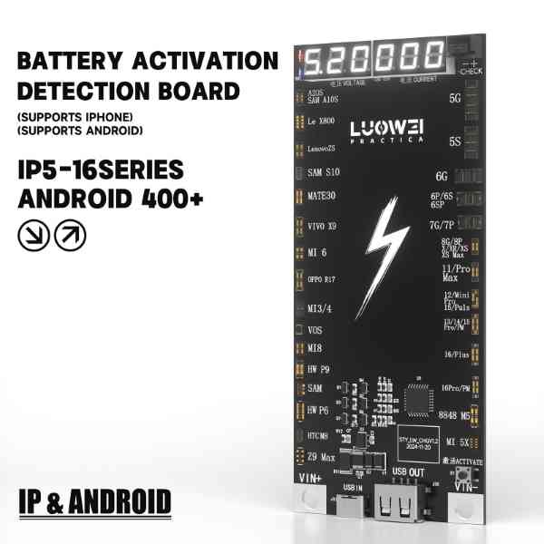 Battery Activation Board Luowei LW-B03 for Apple iPhone / Android Series