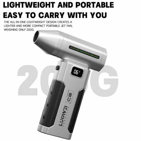 Luowei C2 Portable Rechargeable Clean Dust Mini Jet Fan - Image 5