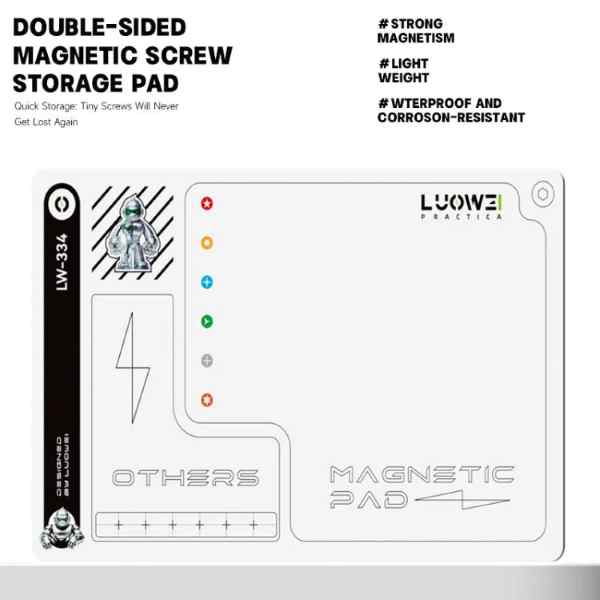 LUOWEI LW-334 Larger Size Double-Sided Magnetic Screw Storage Pad - Image 3