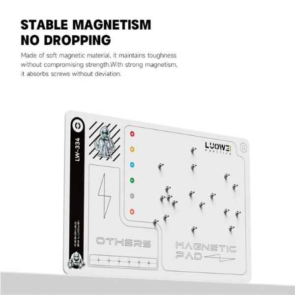 LUOWEI LW-334 Larger Size Double-Sided Magnetic Screw Storage Pad - Image 2