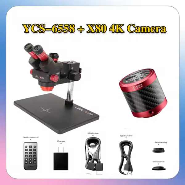 YCS 6558X Trinocular Stereo Microscope - Image 4