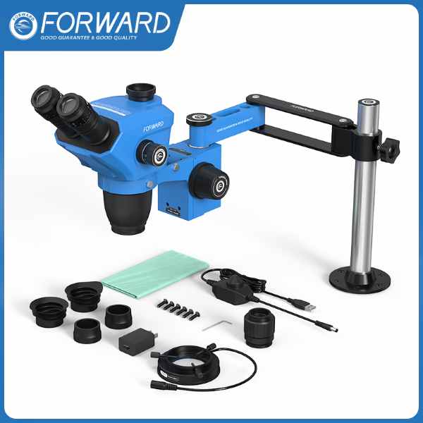 Forward FW-S60Promax-R02 Trinocular Stereo Microscope (Zoom Lock Knob+R02)