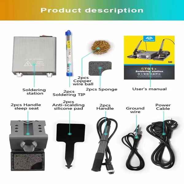 OSS TEAM ST91+ Soldering Station With 2 Handles - Image 2