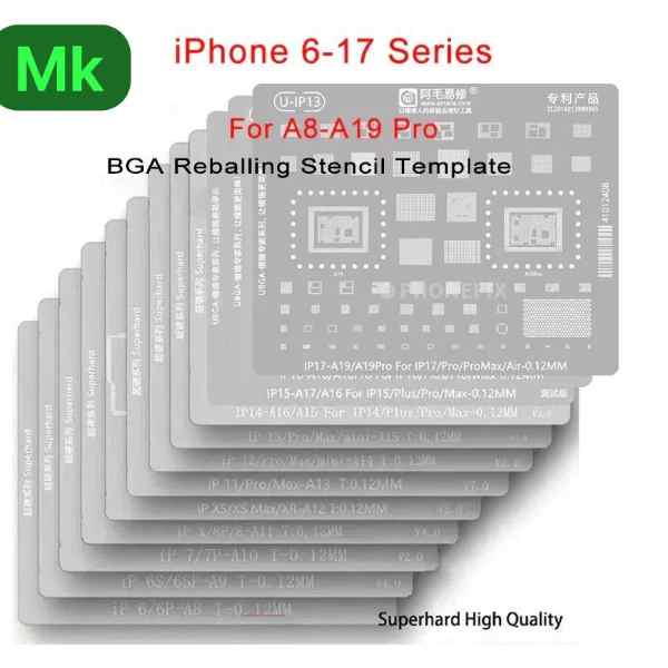 Amaoe BGA Reballing Stencil With CPU Position For iPhone A8-A19