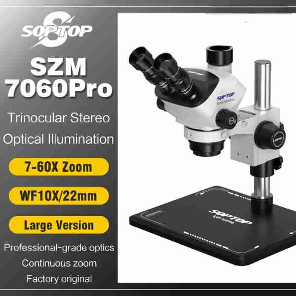 SOPTOP SZM-7060Pro Trinocular Stereo Microscope