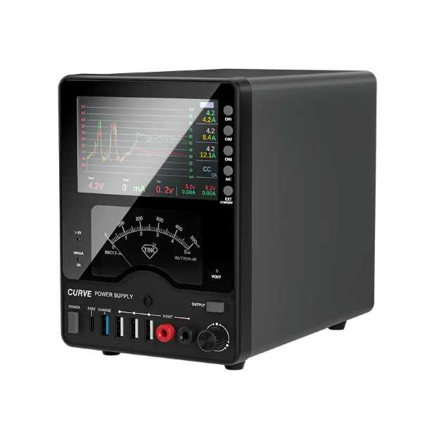 TBK 218 Adjustable DC Bench Power Supply, 30V 10A with LCD Waveform Display