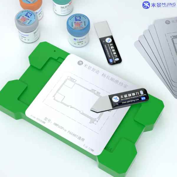 MiJing M21 Universal Magnetic Base for Mobile Phone BGA Reballing Stencil Tin Maintenance - Image 4
