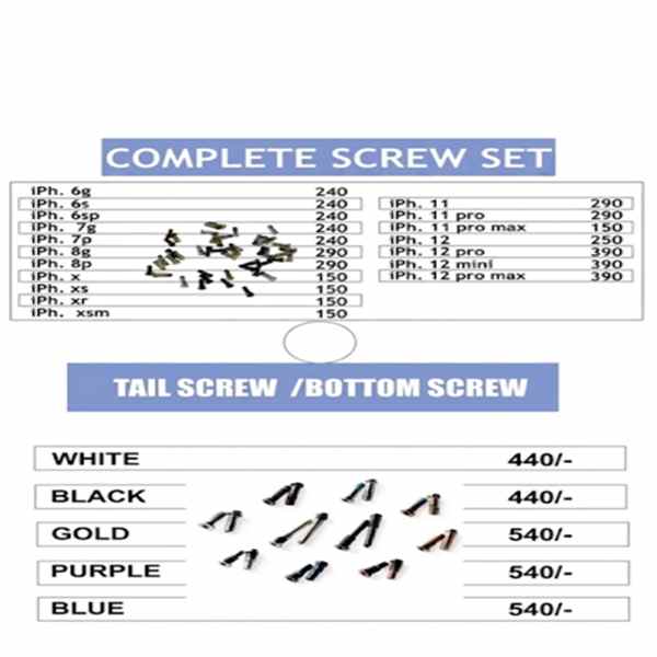 Complete Iphone Screw Set